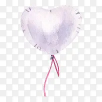 粉紫色气球请柬装饰