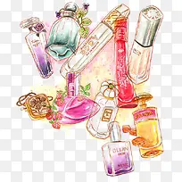手绘化妆品