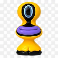 黄身紫嘴大眼机器人