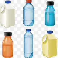 塑料瓶子矢量素材
