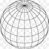 地球球体卡通素材图