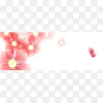 花朵唯美音乐背景banner