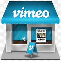 Vimeo店社会商店图标