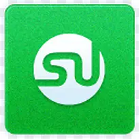 StumbleUpon清洁噪音社会媒体图标