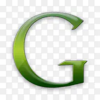 谷歌标志绿色果冻社交媒体
