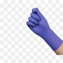 手套紫色照片医疗医用手套PNG