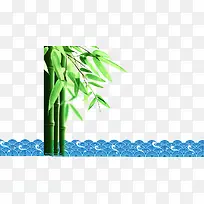 竹子竹叶传统水纹