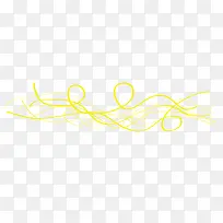矢量黄色杂乱细线条曲线