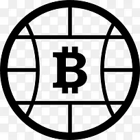 比特币全球符号图标