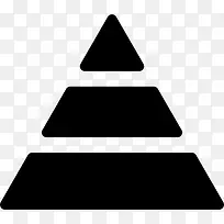 三层金字塔图标