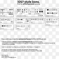 矢量ios7系统icon
