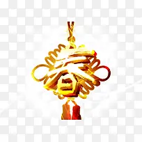 新春中国结艺术字