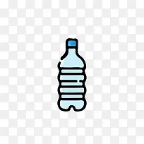 蓝色动感水瓶