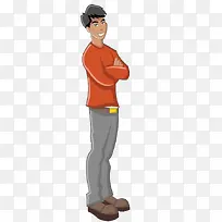 卡通男人衣服设计
