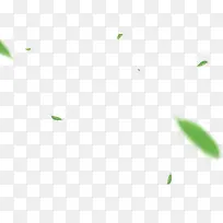 绿色清新竹叶漂浮素材