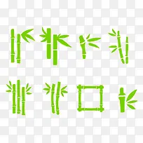 矢量竹子图标合集