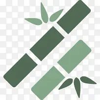 绿色竹子免抠图标