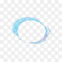 蓝色极光圆圈矢量素材