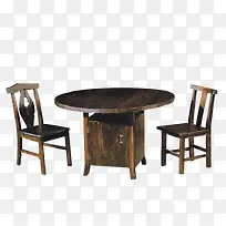 双人火锅餐桌椅实物图PNG