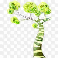 绿色创意环保大树意境