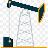 石油井架卡通图标