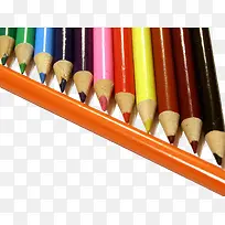 各色的彩色铅笔