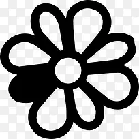 ICQ的花卉图案图标