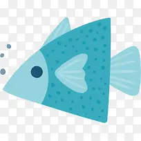 海洋生物冒泡的小鱼