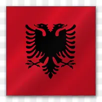 阿尔巴尼亚欧洲旗帜