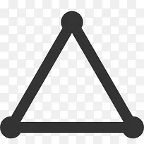 triangle stroked icon