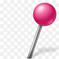 分子球赖特粉红远景图标记图标