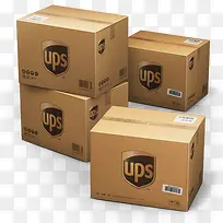 UPS航运盒子图标