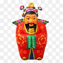 陕西凤翔泥塑财神