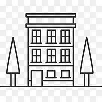 高楼建筑创意矢量图