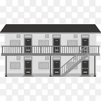楼房建筑创意矢量图
