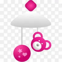 粉红色的婴儿玩具Jana-baby-icons