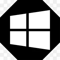 微软Windows系统黑八角形