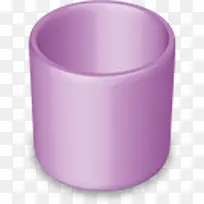 垃圾紫色空空白回收站瓷罐