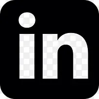 LinkedIn按钮标志图标