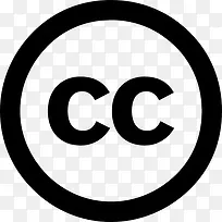 Creative Commons的圆形图案图标
