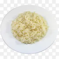 白色大盘子里的米饭
