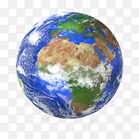 蓝色高清地球照片非洲俯览图