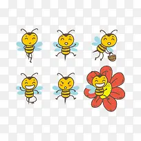 可爱简笔画蜜蜂