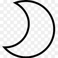 天气月亮Linea-outline-icons