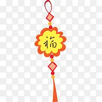 春节红色福字挂饰