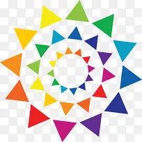 简约几何CMYK矢量图