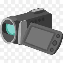黑色立体电影摄影机