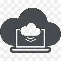 云云计算沟通连接连接笔记本电脑