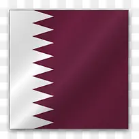 卡塔尔亚洲旗帜