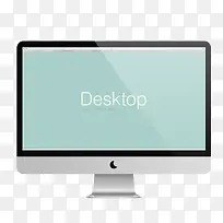 扁平苹果工作电脑显示器